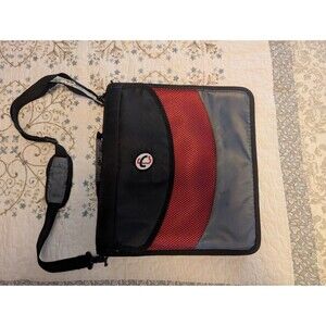 Case it Binder 2-in-1 Zipper Binder, Red/Black, Dual-121-A. Brand New!